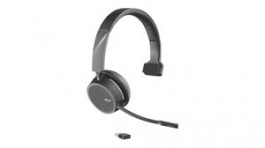 211317-101, Headset, Voyager 4200, Mono, On-Ear, 20kHz, Bluetooth, Black, Poly