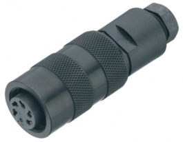 09 0126 25 07, Cable socket poles 7 - 360deg. 5 a 60 vac/vdc, Binder