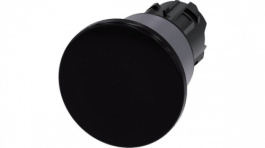 3SU1030-1BA10-0AA0, SIRIUS ACT Mushroom Push-Button front element Metal, matte, black, Siemens