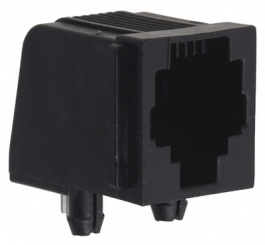 5520250-2, Гнездо; RJ11; PIN:4; Кат:3; экранированный, со стопором панели, TE Connectivity