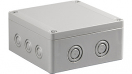 SPCM131306G, Plastic enclosure 125 x 125 x 60 mm grey PC IP 66/67 N/A Cubo S, Ensto
