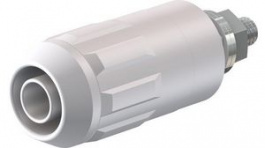 66.9684-29, Safety Socket _4mm White 20A 1kV Nickel-Plated, Staubli (former Multi-Contact )