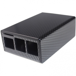 CBRPP-CAR, Raspberry Pi B+ Enclosure Carbon 89.4 x 62.4 x 32 mm ABS, CamdenBoss