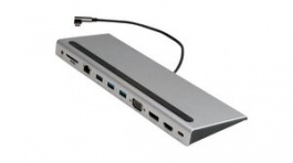 12.99.1117, USB-C Docking Station 2x USB 3.0 Type-A/3.5 mm Female/SD-Card/USB-C/HDMI/VGA/DisplayPort/RJ45, Value