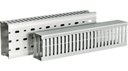 HTWD-DIN 37.5X75 PVC GY 24, Slotted wiring duct 2000 x 37.5 x 75 mm - 185-40348, HellermannTyton