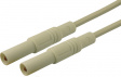 MLS GG 100/2.5 WEI / WHITE Safety test lead diam. 4 mm white 100 cm CAT III
