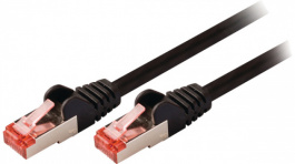 VLCP85221B025, Patch cable CAT6 S/FTP 0.25 m Black, Valueline