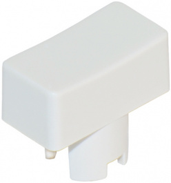 1PS06, Cap rectangular white 6.5 x 12.5 mm, MEC