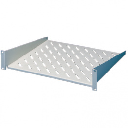 DK7119.400, 2 U equipment shelf grey, RAL 7035 88 x 482.6 x 400 mm, Rittal