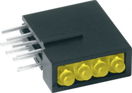 RTD2400Y, PCB LED 2 mm round yellow, Mentor