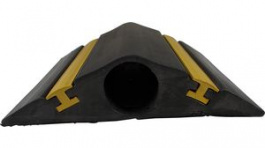 26140615, Industrial Floor Cable Protector, HiViz1, 4.5 m x 127 mm, Black / Yellow, Vulcascot