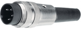 09 0315 00 05, Panel-mount plug, 680 series 5-pole poles 5 - 240deg. 5 a 250 vac/vdc, Binder
