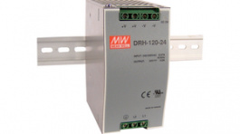 DRH-120-24, Блок питания: импульсный; 120Вт; 24ВDC; 24?28ВDC; 5А; 340?550ВAC, MEAN WELL