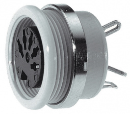 MAB 5100, Appliance socket 5-pin Poles 5 - 240° 4 A 34 VAC/VDC, Hirschmann