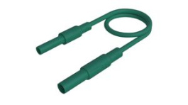 934047104, Test Lead, Nickel-Plated Brass, 2m, Green, Hirschmann