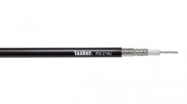 RG214 U, Провод: коаксиальный; RG214U; 1x50Ом; многопров; Cu; ПВХ; черный, Tasker