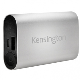 K38220WW, Внешний аккумулятор 5200 mAh серебристый, Kensington
