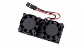 PIS-0987, Dual Cooling Fan with Heatsink for Raspberry Pi, PI Engineering
