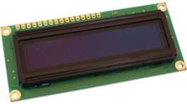 DEP 16201-Y, Dot matrix OLED display Character height=5.55 mm 2 x 16, Display Elektronik
