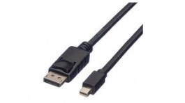 11.44.5637, Video Cable, Green, DisplayPort Plug - Mini DisplayPort Plug, 2560 x 1600, 5m, Roline