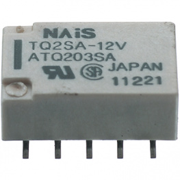 TQ2SA-12V, Signal relay 12 VDC 1028 Ohm 140 mW SMD, Panasonic