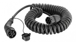 08914090302A0, EV Charging Cable Spiral, Type 2 - Type 2, Mode 3, 22kW, 5m, Harting