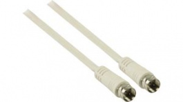 CSGP41000WT50, Satellite and Antenna Cable Type F Male - Type F Male 5m White, Nedis (HQ)