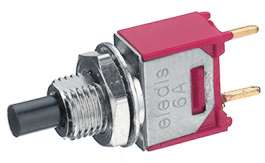 6A11-F2PCAE, Push-button Switch on-(on) 1P, Eledis