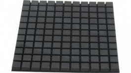 RND 455-00574, Rubber Feet 10 mm x 10 mm x 5 mm Black, RND Components
