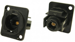CP30217, Fiber Optic Connector in XLR Housing FT black, Cliff