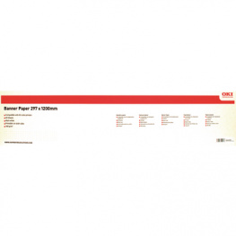 9004581, Banner paper 297x1200 mm, 160 g/m2, Banner, Oki