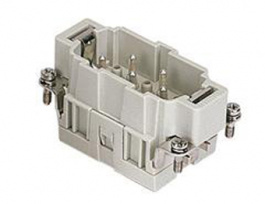 CMSEM 03, CMSE, 3 poles + earth, male insert, with male contacts, silver plated, ILME