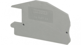 3030569, D-STI 2,5 End plate, Grey, Phoenix Contact