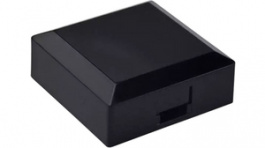 AT3077A, Cap, with bevel, black, 15 x 15 x 5.6 mm, NKK Switches (NIKKAI, Nihon)