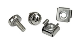 CABSCRWM520, Screws and Cage Nuts, Pack of 20 Pieces, M5, 12mm, Nickel-Plated Steel, StarTech