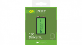 GP RECYKO 15R8HBE-2GB1 / 9V, NiMH Rechargeable Battery 9V 8.4 V 150 mAh, GP Batteries