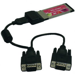 EX-1372-2, ExpressCard 34 mm Serial RS232 2 port, Exsys