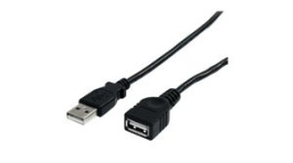 USBEXTAA10BK, Extension Cable USB-A Plug - USB-A Socket 3m USB 2.0 Black, StarTech.com