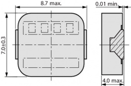 ETQP4LR36AFM, Inductor, SMD 0.36 uH 20 A +-20%, Panasonic