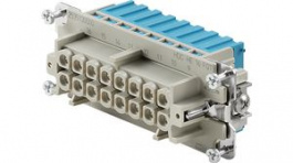 2535130000, Socket Insert, Size 6, 16 Poles, Push-In, 500V, 16A, Weidmuller