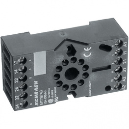 8-1393163-3, Панелька; PIN:11; 10А; 250ВAC; Монтаж: DIN; Выводы: винтовые клеммы, Schrack / TE