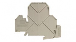 1839850000 [50 шт], End Plate, 80.35x1.5mm, Dark Beige, Weidmuller