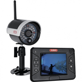 TVAC15000, Wireless outdoor camera set black/grey 640 x 480 400 TVL 5 VDC, ABUS