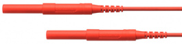 HSPL 7576 / 1 / 100 / SW, High Voltage Safety test lead diam. 4 mm black 100 cm CAT IV, Schutzinger