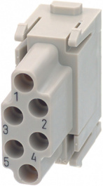 09140063101, Разъем: HAN; модуль; "мама"; Han Modular E; PIN:6; без контактов, Harting