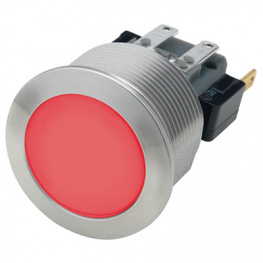 1241.7036.1121000, Pushbutton Switch, Vandal Proof 22 mm 250 VAC 3 A 1CO, Schurter