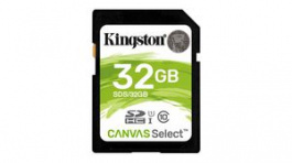 SDS/32GB, SDHC Card 32 GB, SDHC, 80 MB/s, 10 MB/s, Kingston