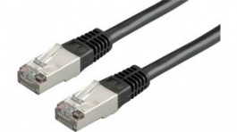 21.15.0185, Patchcord Cat 5e FTP 500 mm Black, Roline