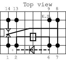HE721C1210, Реле: герконовое; SPDT; Uобмотки:12ВDC; макс.175ВDC; 288мВт; DIP, Littelfuse