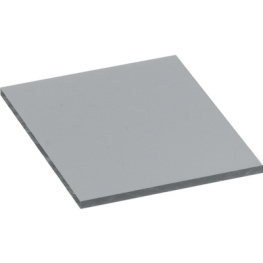 PVC HART GRAU 980X490X12M, PVC plate hard, grey 980 x 490 x 12 mm, -